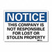 Notice Sign 10x14in Reflective Sheeting