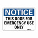 Notice Sign 10 in x 14 in Aluminum