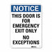 Notice Sign 10 in x 7 in Aluminum