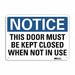 Notice Sign 7 in x 10 in Aluminum