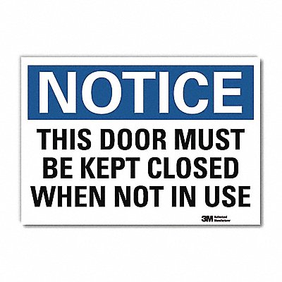 Notice Sign 7inx10in Reflective Sheeting