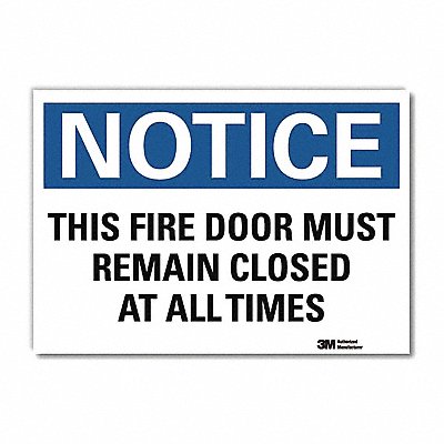 Notice Sign 7inx10in Reflective Sheeting