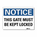 Notice Sign 7inx10in Reflective Sheeting