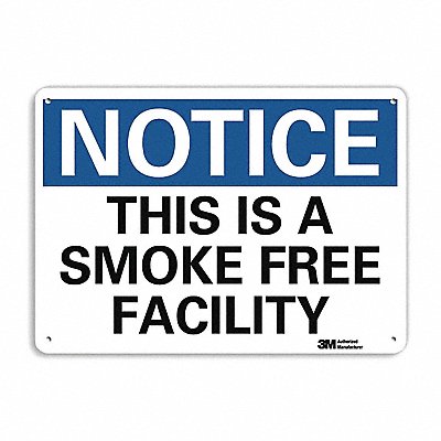 Notice Sign 10 inx14 in Aluminum