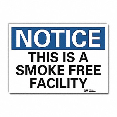 Notice Sign 5 in x 7 in Rflct Sheeting