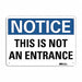 Notice Sign 10 in x 14 in Plastic