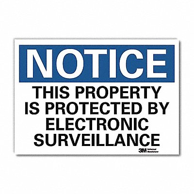 Notice Sign 7inx10in Reflective Sheeting
