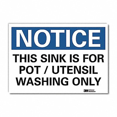 Notice Sign 7inx10in Reflective Sheeting