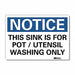 Notice Sign 7inx10in Reflective Sheeting