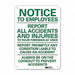 Notice Sign 10 in x 7 in Aluminum
