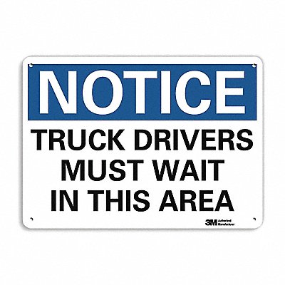 Rflctv Loading Unload Sign 10x14in Alum