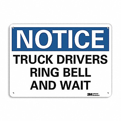 Non-Rflct Loading Unloading Sign 10x14in