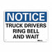 Non-Rflct Loading Unloading Sign 7x10in