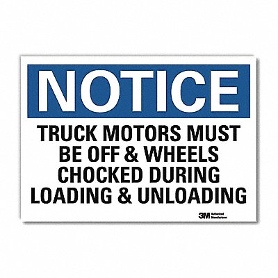Notice Sign 10 in x 14 in Rflct Sheeting