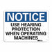 Notice Sign 7 inx10 in Plastic