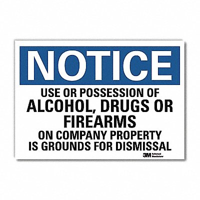 Notice Sign 7inx10in Reflective Sheeting