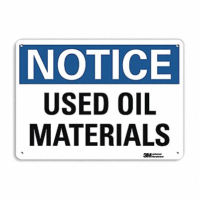 Notice Sign 7 inx10 in Plastic