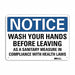 Notice Sign 7 in x 10 in Aluminum