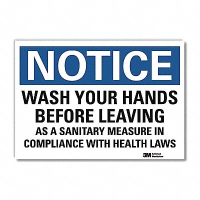 Notice Sign 10x14in Reflective Sheeting