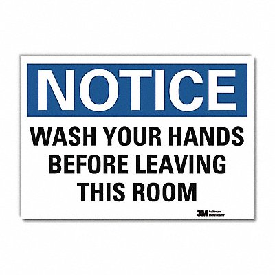 Notice Sign 7inx10in Reflective Sheeting