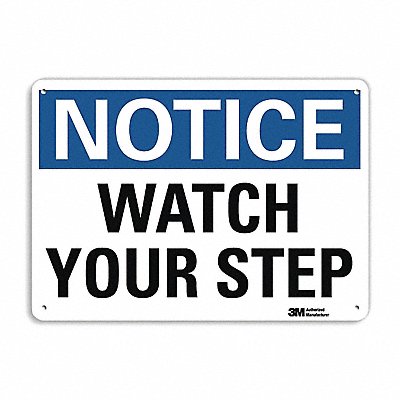 Notice Sign 10 inx14 in Plastic