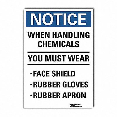 Notice Sign 14inx10in Reflctv Sheeting