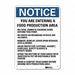 Notice Sign 14 in x 10 in Aluminum