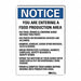 Notice Sign 14x10in Reflective Sheeting