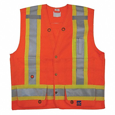 Surveyor Vest Mens ANSI CLASS 2 Orange S