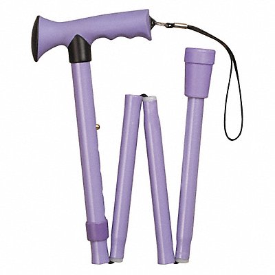 Folding Cane Derby-Top 13-3/4in Lavender