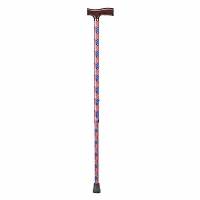 Adjustable Cane Derby-Top Wood Patriotic