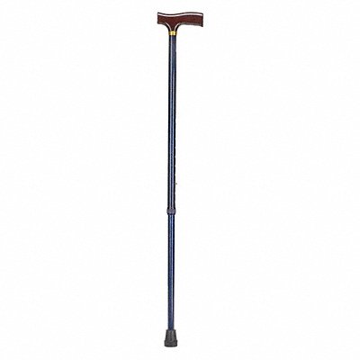 Adjustable Cane Derby-Top Wood Blue Ice