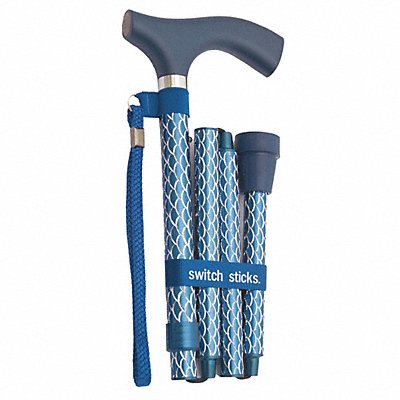 Walking Stick Single 12 in H Azure Wood