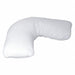 Pillow 22inLx17inW Wht Plystr Fiber