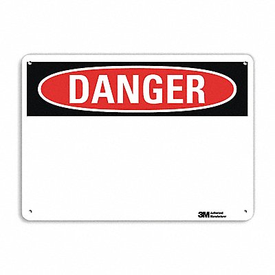 Danger Sign 10 inx14 in Aluminum