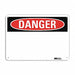 Danger Sign 7 in x 10 in Aluminum