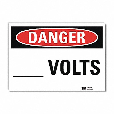 Danger Sign 7inx10in Reflective Sheeting