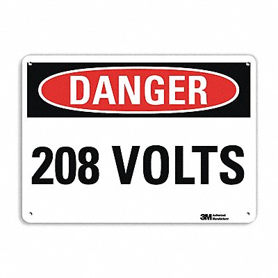 Danger Sign 7 inx10 in Plastic