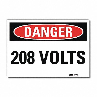 Danger Sign 5inx7in Reflective Sheeting
