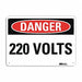 Danger Sign 10 in x 14 in Plastic