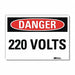 Danger Sign 5inx7in Reflective Sheeting