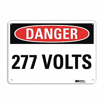 Danger Sign 10 in x 14 in Aluminum