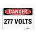 Danger Sign 10 in x 14 in Plastic