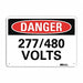 Danger Sign 10 in x 14 in Aluminum