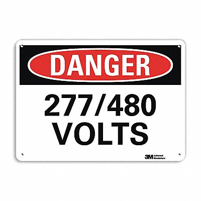 Danger Sign 7 in x 10 in Plastic