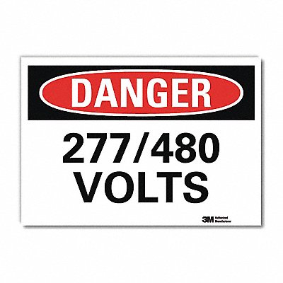 Danger Sign 5inx7in Reflective Sheeting