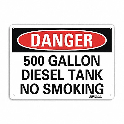 Danger Sign 10 inx14 in Aluminum