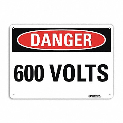 Danger Sign 10 in x 14 in Plastic