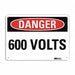 Danger Sign 10 in x 14 in Aluminum