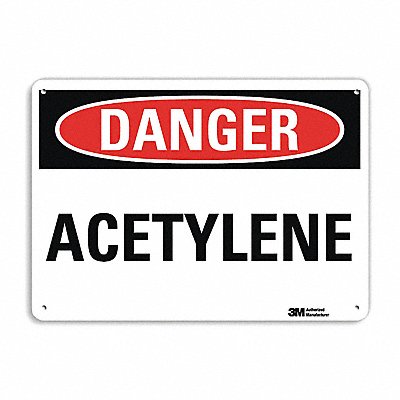 Danger Sign 7 in x 10 in Aluminum